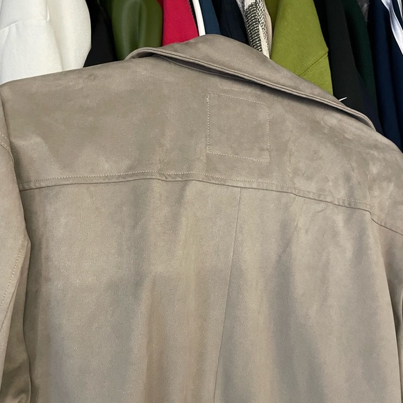 suede gray button up SUPER SUPER SOFT from ZARA - Picture 10 of 10